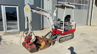 EXCAVATOR TAKEUCHI TB016  FIS MACHINERY SLOVENIA [upl. by Kaden826]