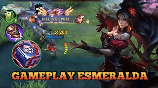 ESMERALDA SEMITANK EXP LANE  GAMEPLAY ESMERALDA  BUILD ESMERALDA TERSAKIT 2024  MLBB [upl. by Nevada]