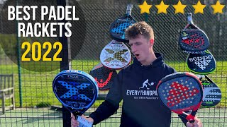 BEST Padel Rackets For 2022 Ultimate Buyers Guide [upl. by Ahsinut66]