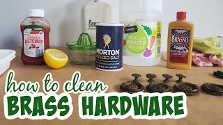 The best way to clean brass with 4 different methods tested  DIY brass cleaners compared [upl. by Handal]