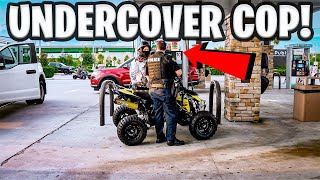 Undercover Cop Jumps Out On Quad At Gas Station  Braap Vlogs [upl. by Jonette]