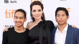 Angelina Jolies Sons Shine on Set of Without Blood by Trending News [upl. by Haliled656]