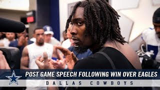 Dallas Cowboys Post Game Speech Following Win Over Philadelphia Eagles  Dallas Cowboys 2018 [upl. by Giah]