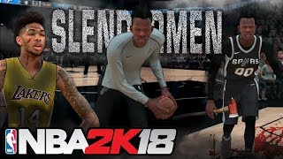 Defeating the Slendermen NBA 2K18 Team [upl. by Eidlog]