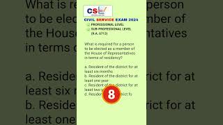 Civil Service Exam 2024 Reviewer  19 civilservicereviewer csexam2024 csepasser shorts [upl. by Droffilc994]