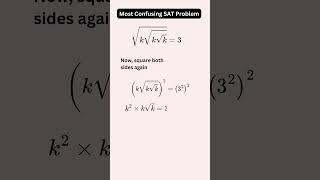 M074 Solve for k  Most Tricky SAT Question math education [upl. by Edgell]