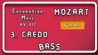 Bass  Mozart  3 Credo Coronation Mass KV 317 [upl. by Becker]