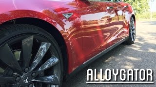 AlloyGator New Alloygators on my Tesla model S [upl. by Harbour]