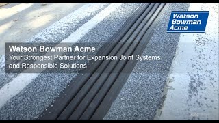 Wabo®CreteMembrane Gen II ME Expansion Joint System [upl. by Heins]