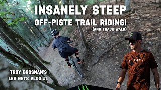 We got LOST on a crazy dangerous trail Les Gets trail riding and Track Walk  Vlog 1 [upl. by Atnauqal252]