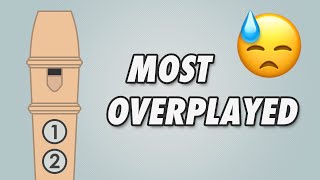 The Most Overplayed Songs on Recorder Shorts RecorderSongs Recorder [upl. by Lynnette]