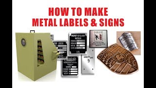 How to Etch Metal Signs Metal Labels Stainless Steel nameplate transformers rating plate [upl. by Donica]