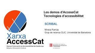 SCRIBAL transcriptor digital per a la docència  Demos AccessCat [upl. by Jurgen]