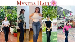 Myntra Haul JeansTrousers Haul 🌸 [upl. by Marlea]