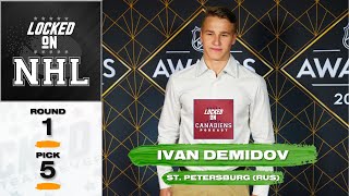 Montreal Canadiens Draft Ivan Demidov in 2024 NHL Draft [upl. by Alvita]