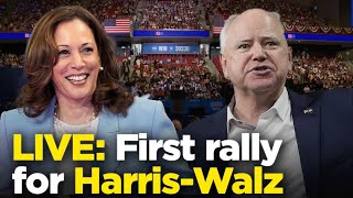 Watch live Harris courts voters in Philadelphia at first rally with VP pick Tim Walz [upl. by Yates340]