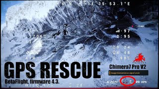 GPS RESCUE At 46 km  Altitude 12 km  Chimera7 [upl. by Brag]