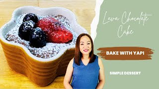 LAVA CHOCOLATE CAKE ​⁠BAKEWITHYAPI [upl. by Saphra226]