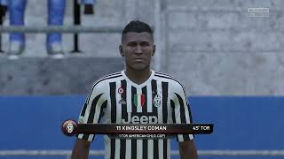 Kingsley Coman scores for Juventus Turin against River Plate  FIFA 16 Career Mode PreSeason [upl. by Yekcim949]