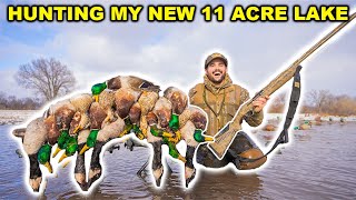 I Built an 11 ACRE LAKE then went DUCK Hunting on It Limited Out [upl. by Corena]