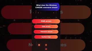 Function of the CHKDSK Command in Windows computerbasics [upl. by Bodwell81]
