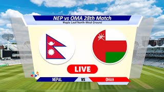 LIVE Nepal vs Oman  UAE vs Hong Kong   ICC T20 World Cup Asia Qualifier 2023  NEP vs OMA Live [upl. by Attenaj]