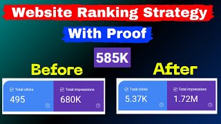 Website Ranking Strategy With Proof  How to Rank NEW Website In just 3 Month  17M [upl. by Payton]