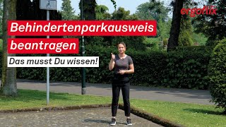 Behindertenparkausweis beantragen  Blauer Parkausweis oder oranger Parkausweis [upl. by Eneluqcaj]