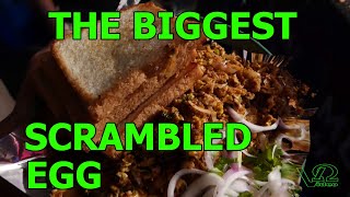 THE BIGGEST SCRAMBLED EGG EVER eggs indian perfect [upl. by Trilbee]