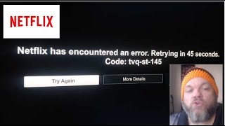 FIX tvqst145 NETFLIX Has Encountered an ERROR Retrying in 45 Seconds CODE Try Again More Details [upl. by Latreshia187]