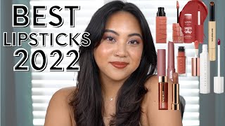 BEST LIPSTICKS OF 2022  REVIEWS  SWATCHES [upl. by Aoht34]