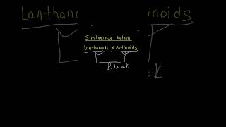 Similarity between lanthanoid and actinoids elements shorts [upl. by Neibart]