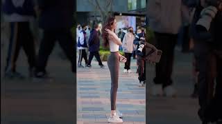 Tiktok 2024 Beautiful Tallest Girl In China  Fashion On The Street 3 [upl. by Maccarone234]