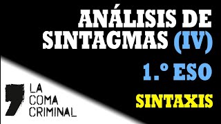 Sintaxis Análisis de sintagmas Ejercicio de repaso [upl. by Riamu574]