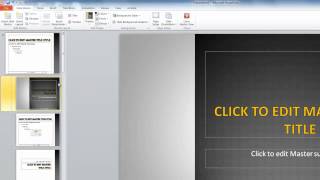 How to use Slide Master in PowerPoint 2010 for Windows [upl. by Shreve]