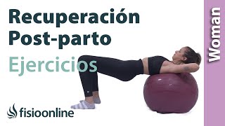 8 EJERCICIOS para la RECUPERACIÓN en el POST PARTO [upl. by Bruno]