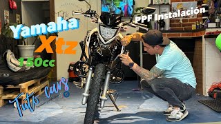 Yamaha Xtz 150cc 2024 PPF Instalación [upl. by Ymmas]