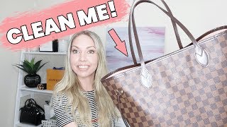 How To Clean Louis Vuitton Bag In 5 Minutes NEVERFULL HANDBAG [upl. by Akira]