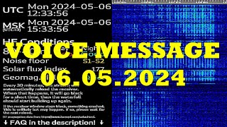 UVB76 VOICE MESSAGE 06052024 1233 UTC [upl. by Tahmosh]