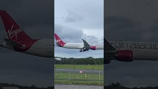 Virgin Atlantic Boeing 787 Dreamliner landing at prestwick airport virginatlantic boeing787 plane [upl. by Claudianus]