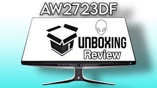 Alienware AW2723DF 280hz Review Unboxing Vs 27GR95QE [upl. by Glenn]