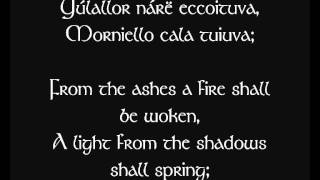 Aragorns Riddle All that is gold does not glitter spoken by me  Quenya language [upl. by Aneetsirhc]