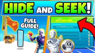 Fortnite HIDE AND SEEK CHALLENGES GUIDE  Foraged Items Hidden I Hunter and the Hunted [upl. by Aliahs]