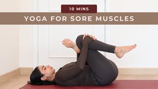 Yoga for Sore Muscles  Full Body Stretch and Release [upl. by Asher]