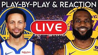 Los Angeles Lakers vs Golden State Warriors LIVE PlayByPlay amp Reaction [upl. by Ettezzil639]