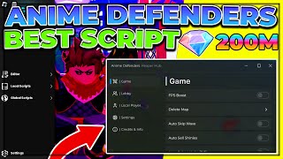 UPD Anime Defenders Script Mobile  AutoFarm  Auto Upgrade Units  Pastebin 2024 [upl. by Sitelc]