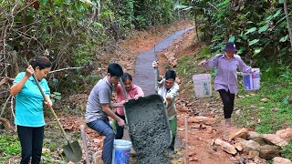 Emotional journey  Villagers came to help the KONG family repair the solid road [upl. by Faina]