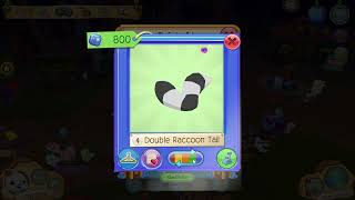 BUYING 10 RARE DOUBLE RACCOON TAILS  Animal Jam [upl. by Ecnar]