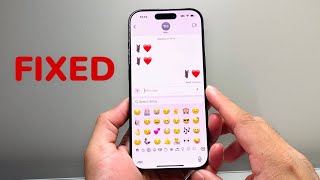 How To Fix Emoji Keyboard Not Working on iPhone [upl. by Llednyl]