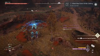 Horizon Forbidden West  Killed Machines While Gliding Trophy Achievement Burning Shores Dlc [upl. by Renell619]